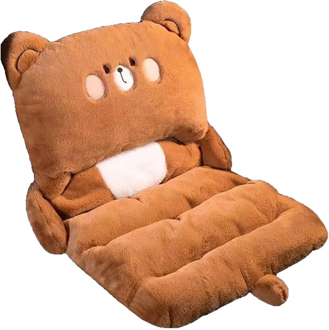 Cute Seat Cushion - Stable Car Lumbar Support Cushion, Adorable Cartoon Chair Cushion Integrated Design Cute Chair Cushion, Anti Slip Plush Car Seat Cushion for Chair Car Patio Wheelchair