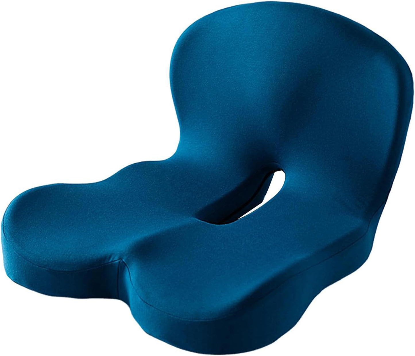 Memory Foam Office Chair Cushion, L-Shaped Integrated Seat Cushions, Chair Seat Cushion for Lower Back Tailbone Protection, Lumbar Support (Dark Gray)