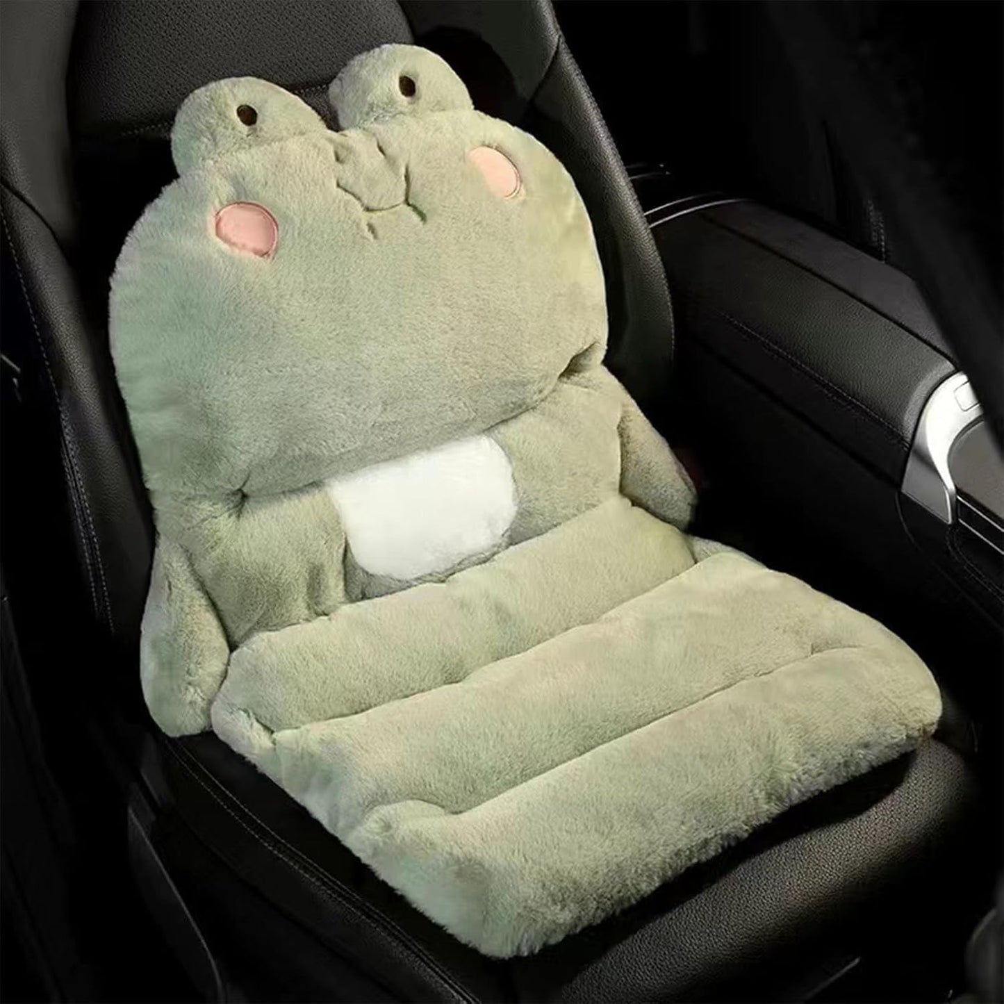 Cute Seat Cushion - Stable Car Lumbar Support Cushion, Adorable Cartoon Chair Cushion Integrated Design Cute Chair Cushion, Anti Slip Plush Car Seat Cushion for Chair Car Patio Wheelchair