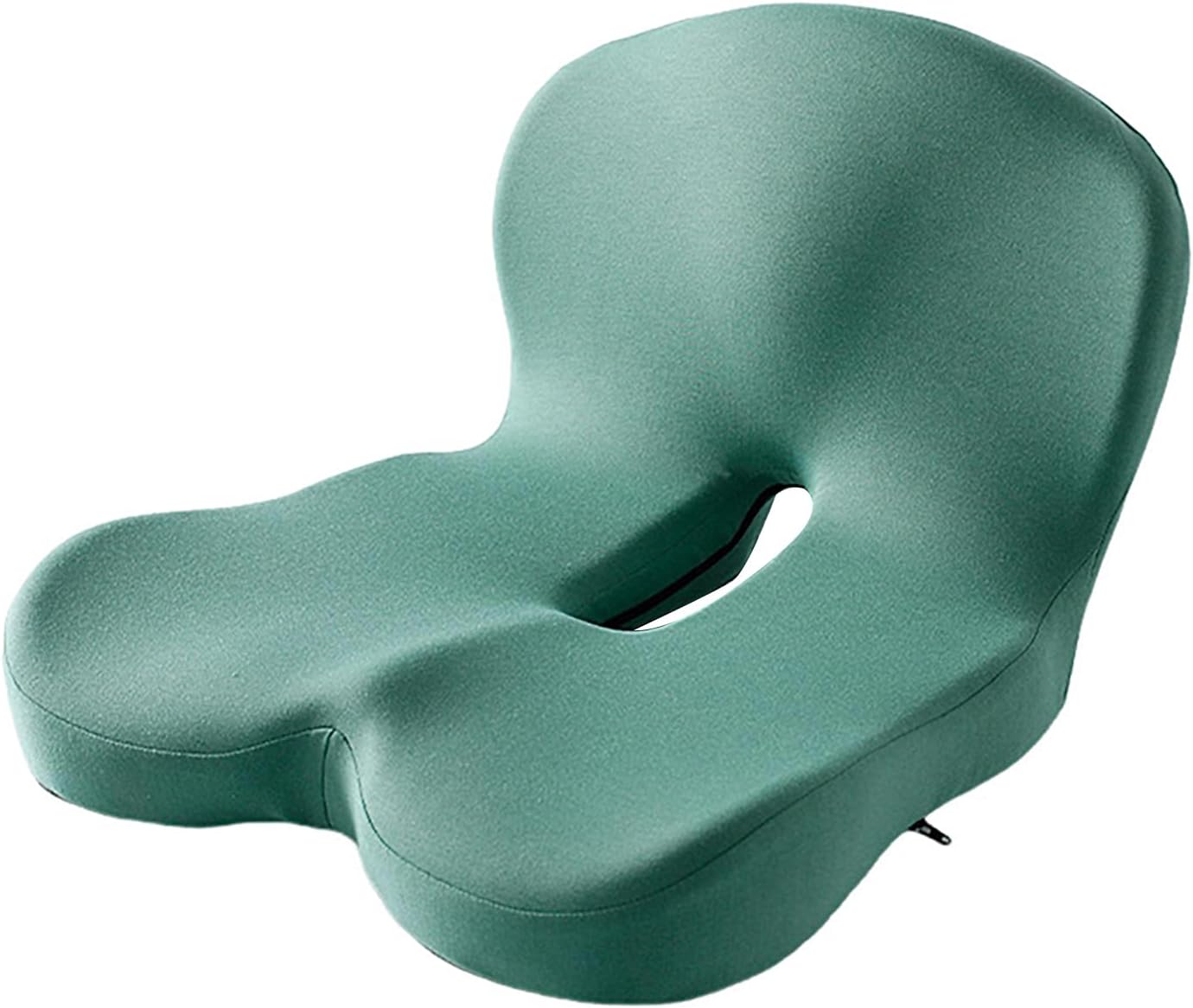 Memory Foam Office Chair Cushion, L-Shaped Integrated Seat Cushions, Chair Seat Cushion for Lower Back Tailbone Protection, Lumbar Support (Dark Gray)